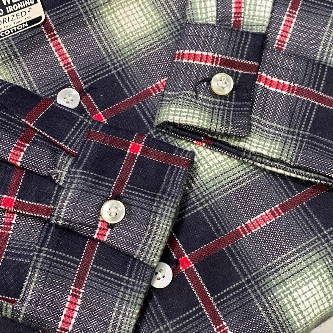 60s Custom Quality Print Flannel Shirt 60年代 プリントネルシャツ  