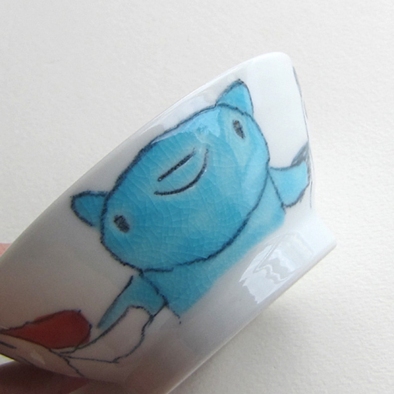 村田菜穂美作　子供用めし碗　「クレパス みんなおともだち」［2104130000102］