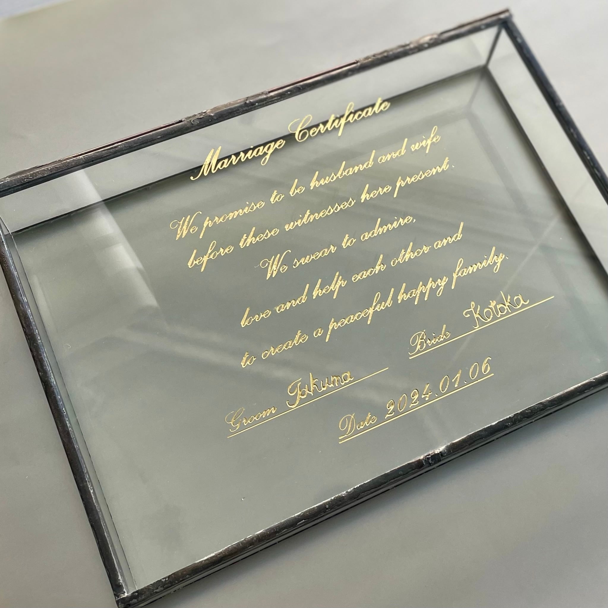 結婚証明書・BOXのみ【受注後制作/納期約2週間】 | Lotus roots