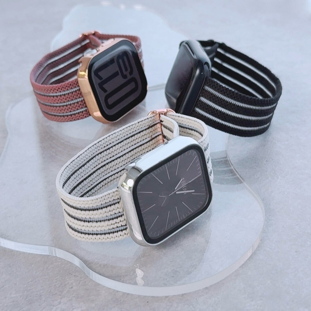 Apple Watch ストライプシアーバンド | Lune (リュンヌ)
