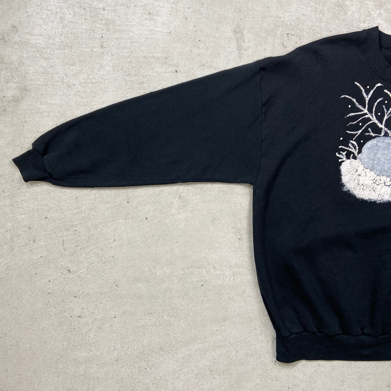 90年代 USA製 ハンドペイント スウェットシャツ アート ウサギ 