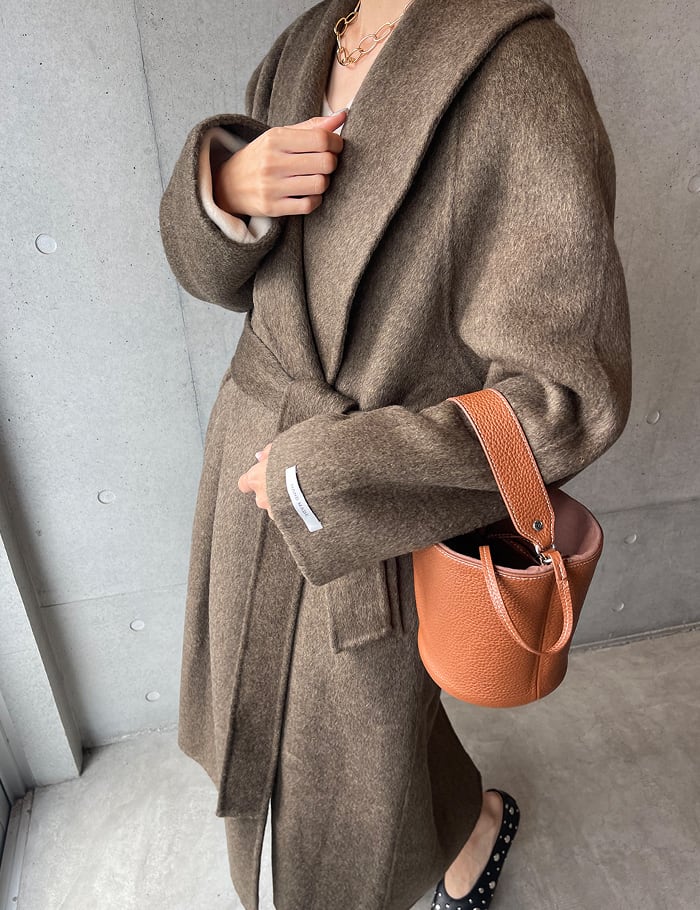 25aw】Double-Button Wool Long Coat_3colors | mienneミアンヌ