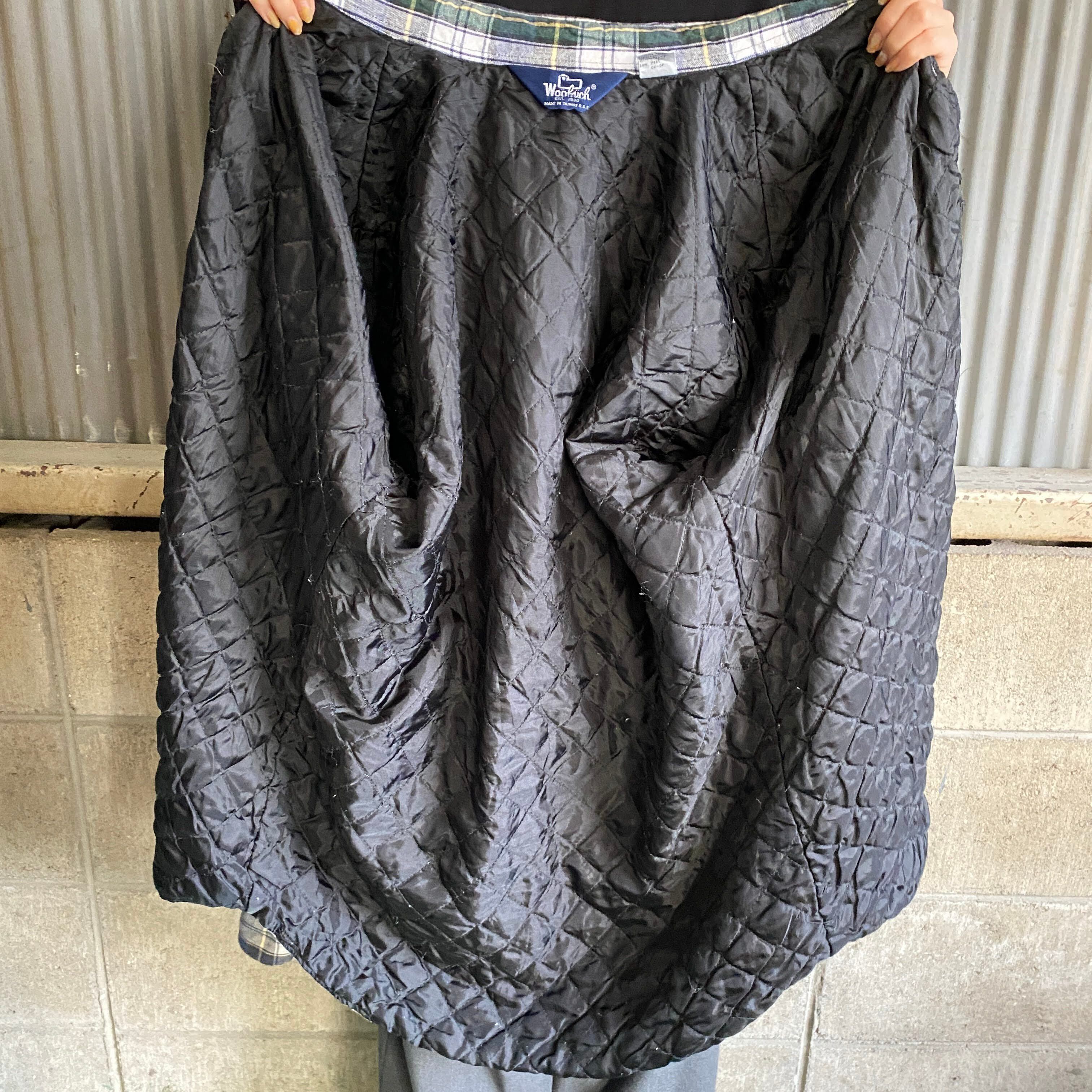 80年代 WOOLRICH ウールリッチ チェック 中綿キルティング ネルシャツ