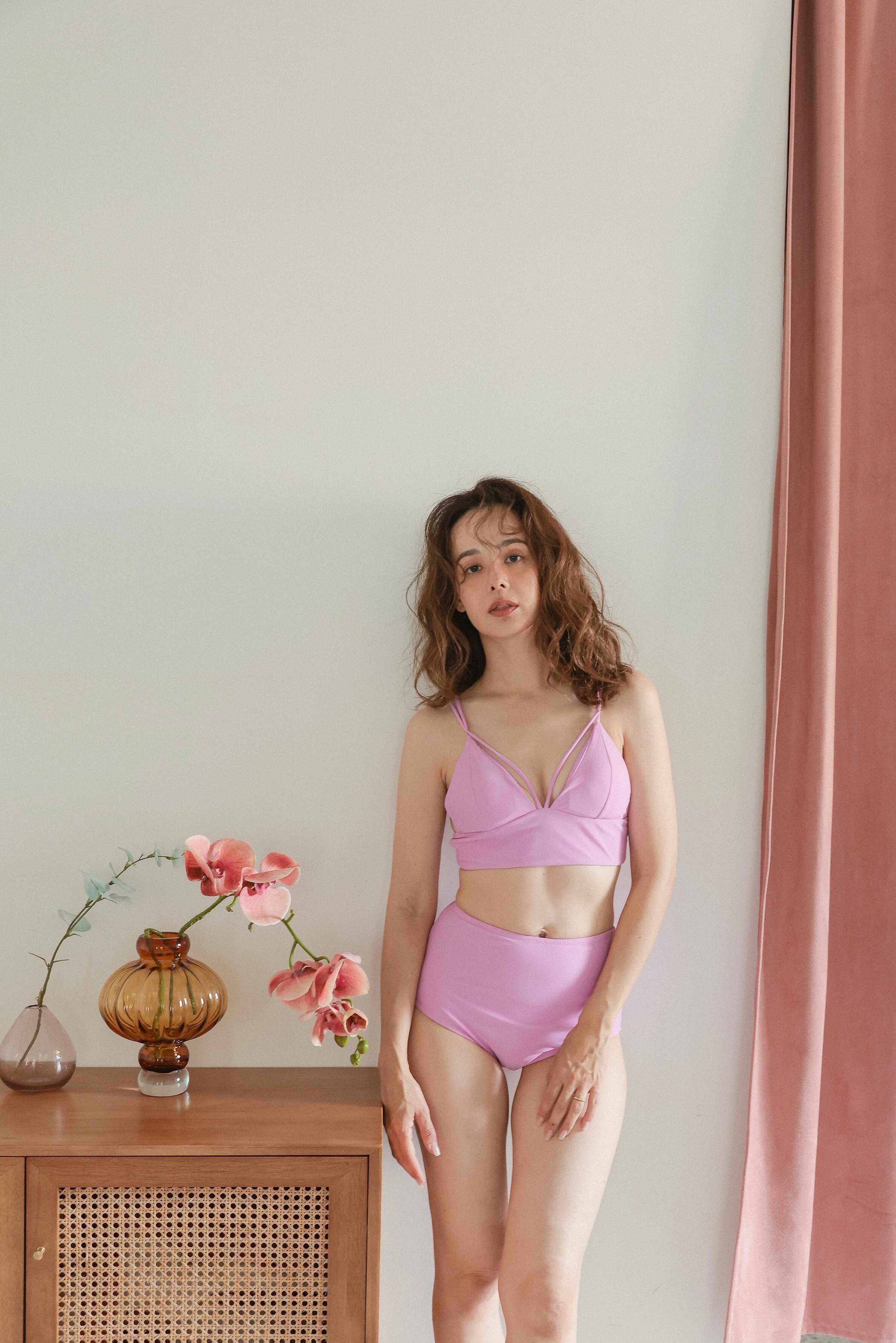 Bustier high-west set (Pink) | AnZie