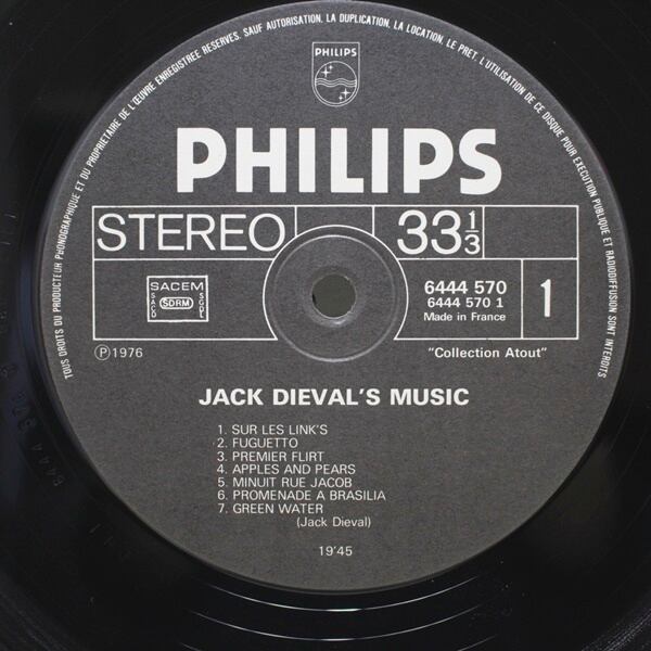 Jack Dieval / Jack Dieval's Music - Sur Les Link's [6444 570] - 画像3