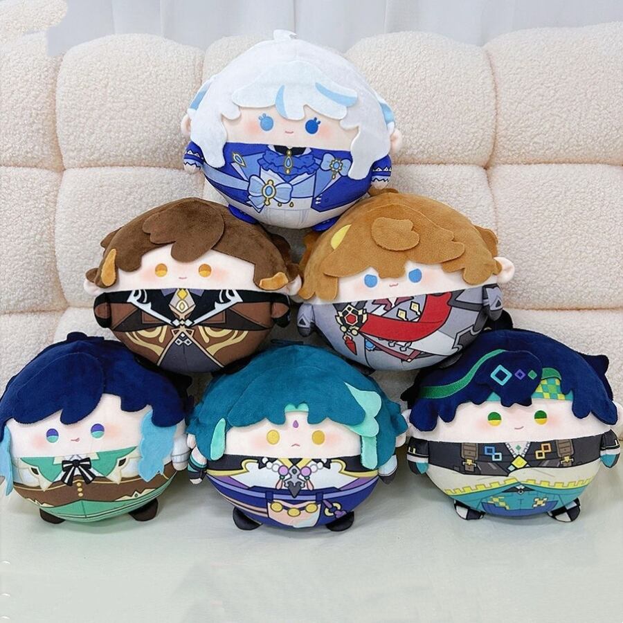 本体+服 20cm 着せ替えぬいぐるみ 無属性 ピンクの髪と青い目女の子 薇