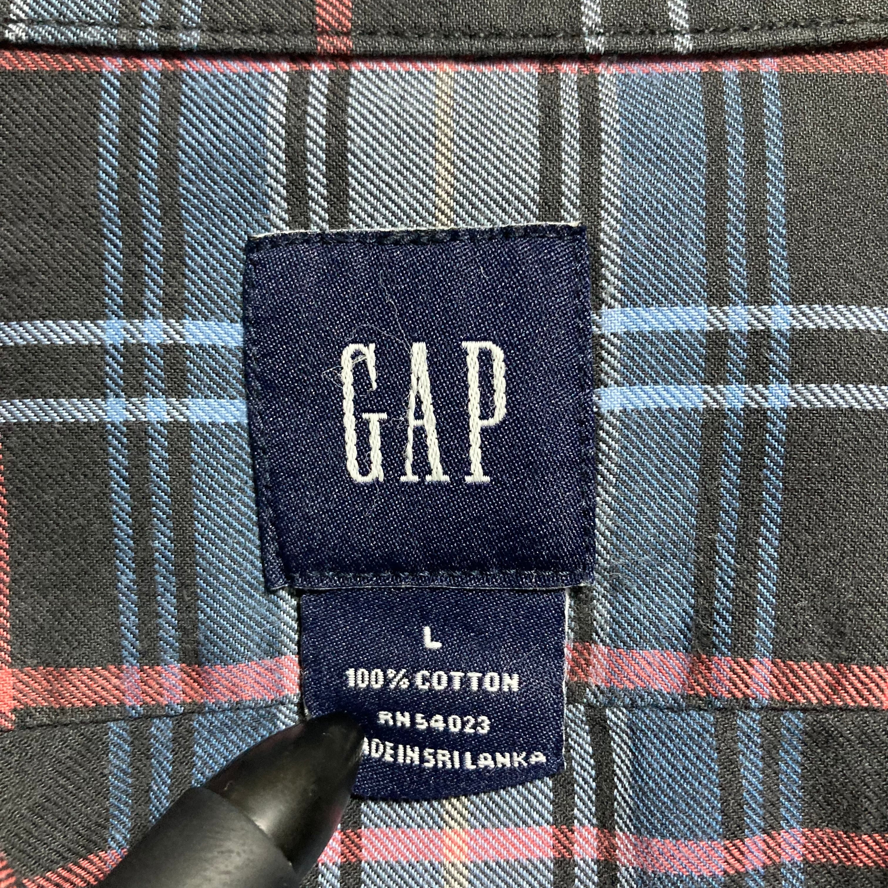 GAP(USA)ビンテージコットンQSチェックシャツ