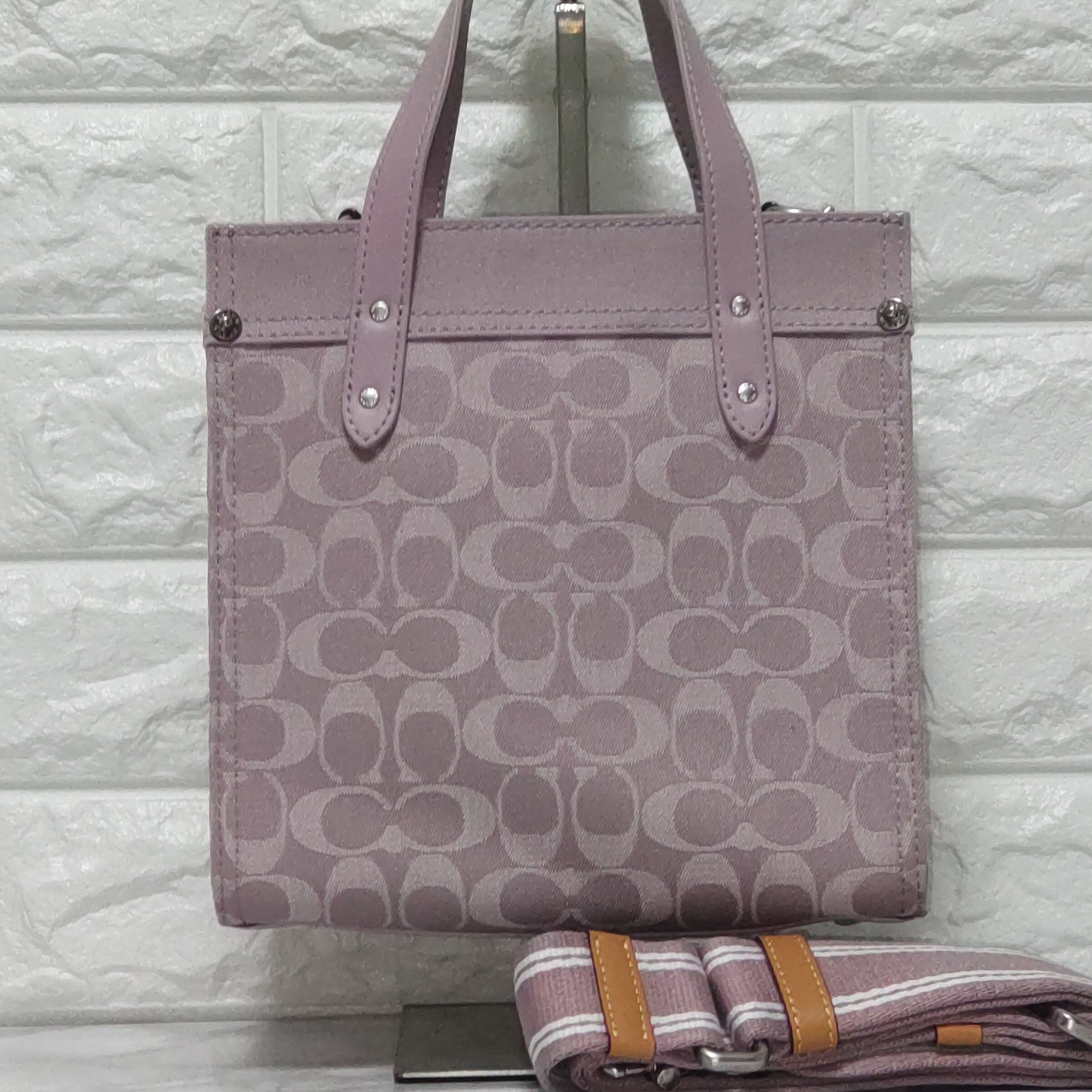 COACH コーチ トートバッグ 新作 パープル ラベンダー ショルダー 