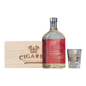 CIGARRO(シガーロ)マウスウォッシュ マウスウォッシュ ローズ＆ミント 200mL ショットグラス/木箱付