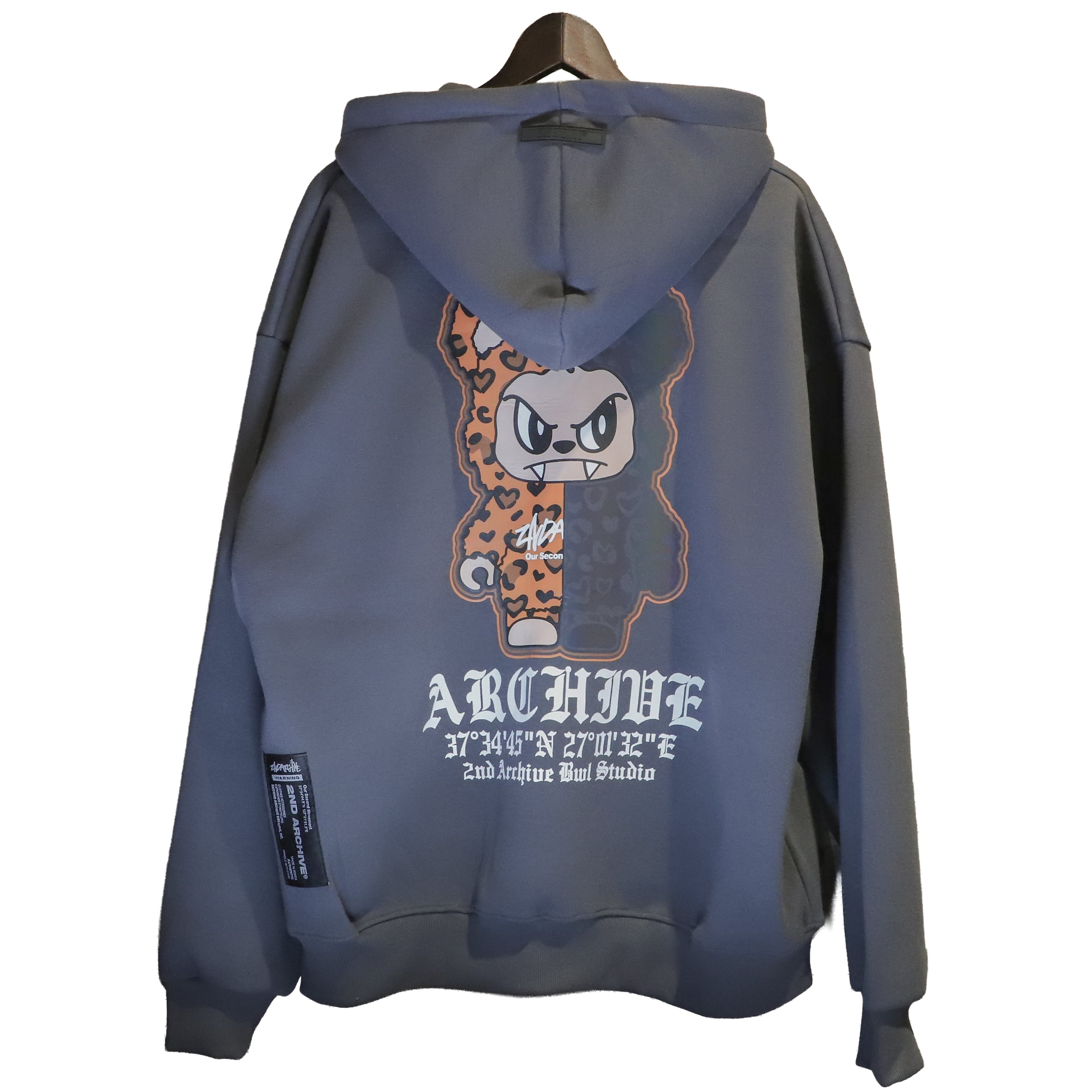 2ND ARCHIVE コラボ ジップパーカー Monster HALF and HALF JLASSIC