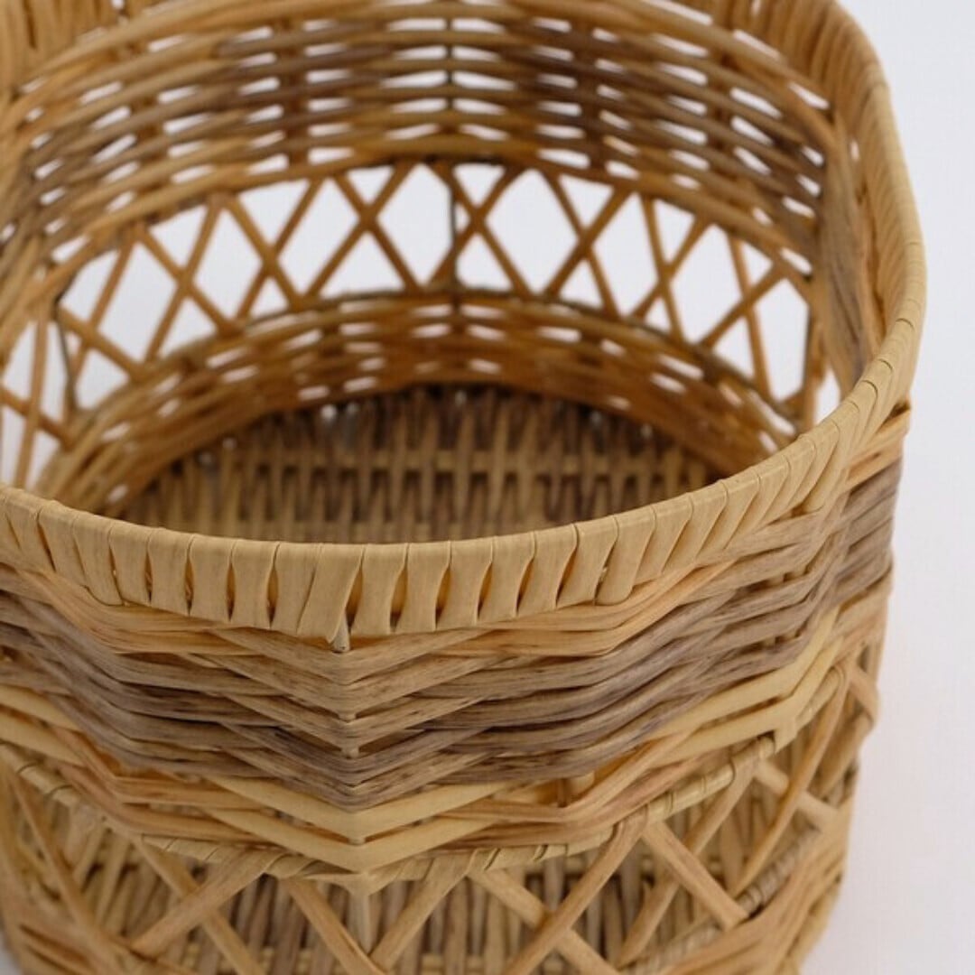 Oval basket with washable lid (Msize)