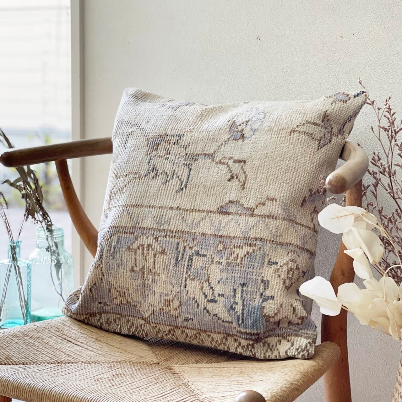 vintage クッションカバーブラウス 