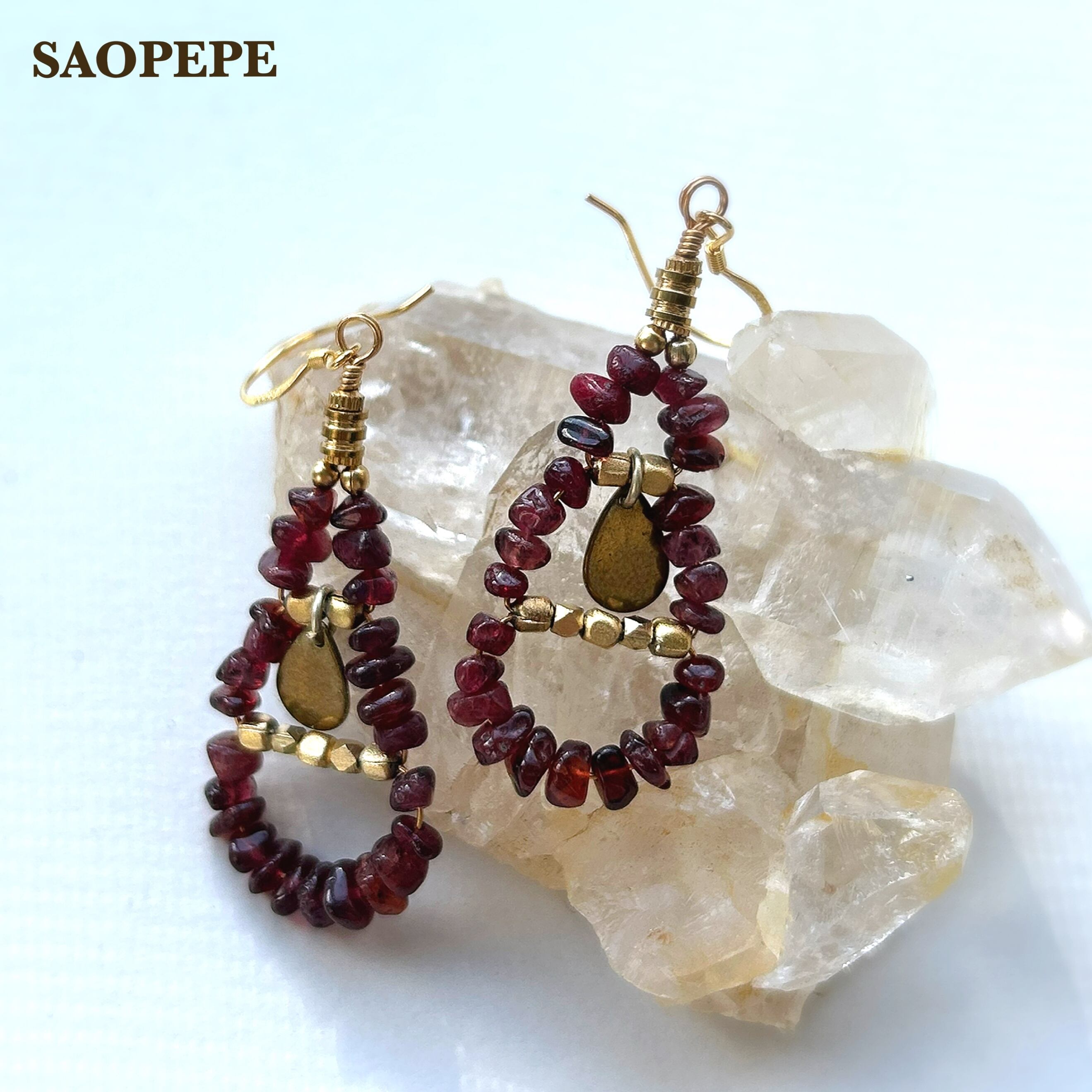 REDスピネル ピアス(Ancient) | SAOPEPE Online Shop