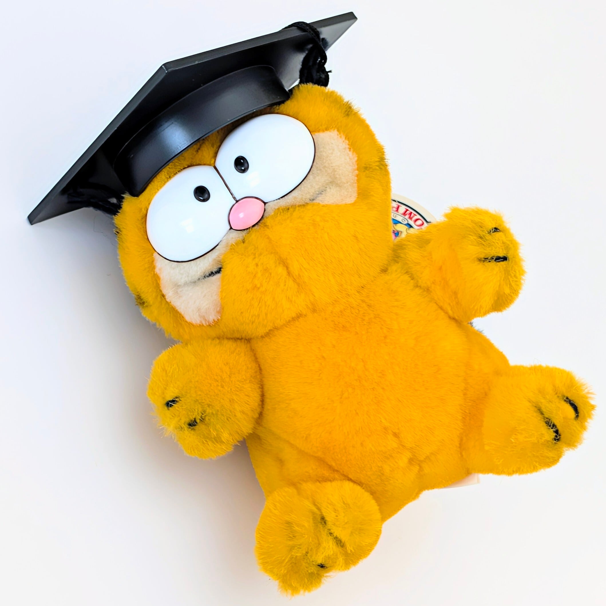 ☆ VINTAGE 1980年代初期☆【 Garfield ( ガーフィールド ) 】『 Garfield ガーフィールド 卒業式 ミニプラッシュ 』ぬいぐるみ / プラッシュ / plush / 1980年代年製 〚アメリカン雑貨 アメトイ〛