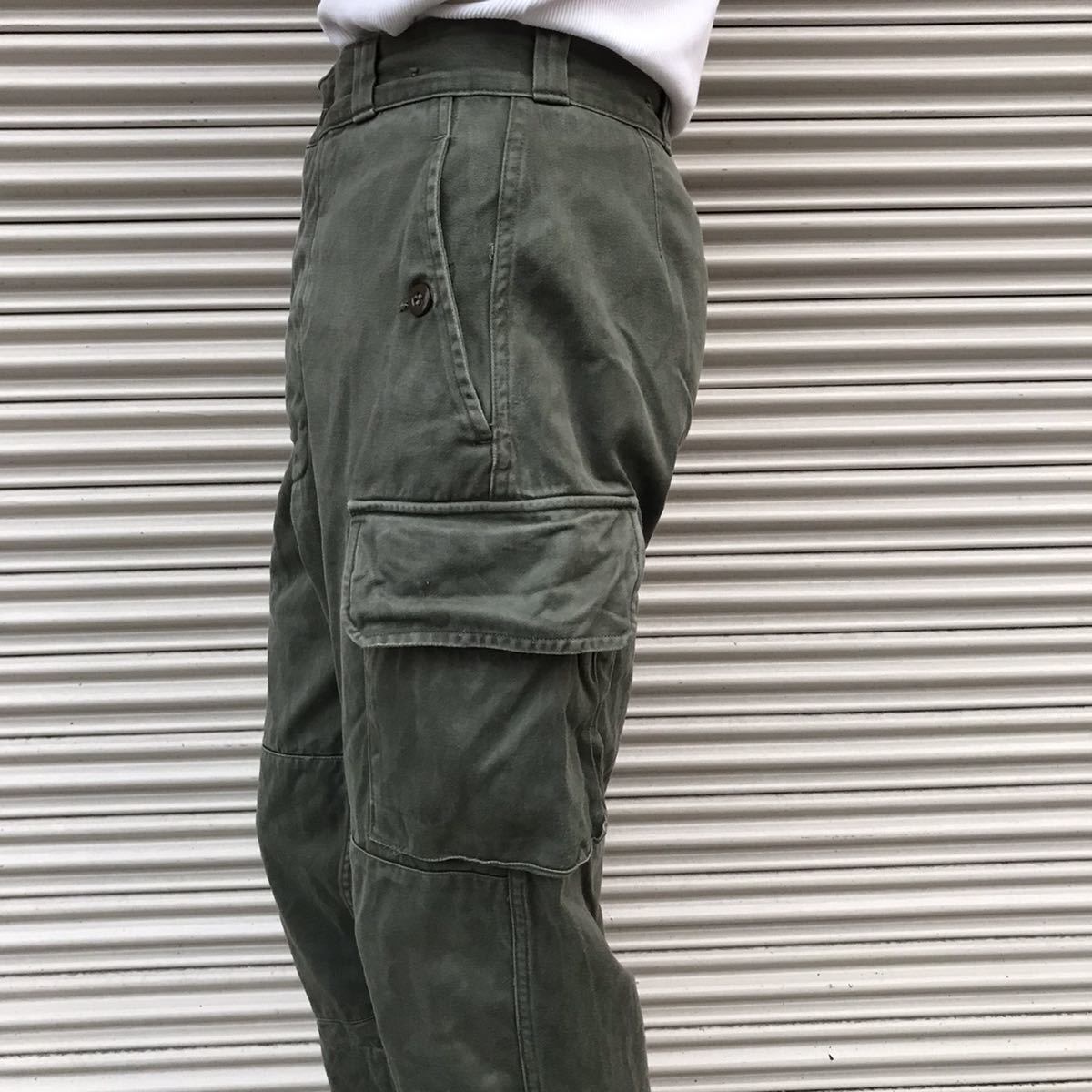 フランス軍 M64 フィールドパンツ 74cm カーゴパンツ フレンチアーミー