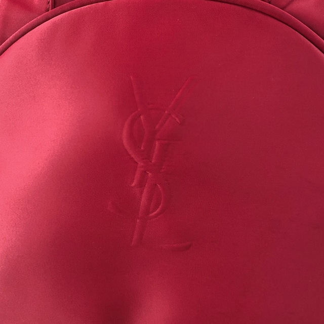 Yves Saint Laurent イヴ・サンローラン ハンドバッグ レッド YSL ナイロン ミニボストン vintage ヴィンテージ オールド ebzsxr