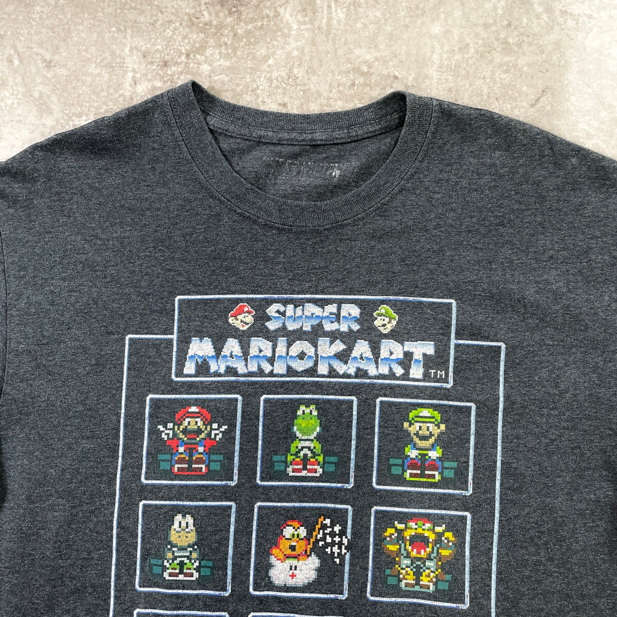 SUPER MARIO KART スーパーマリオカート ゲーム キャラクタープリントT