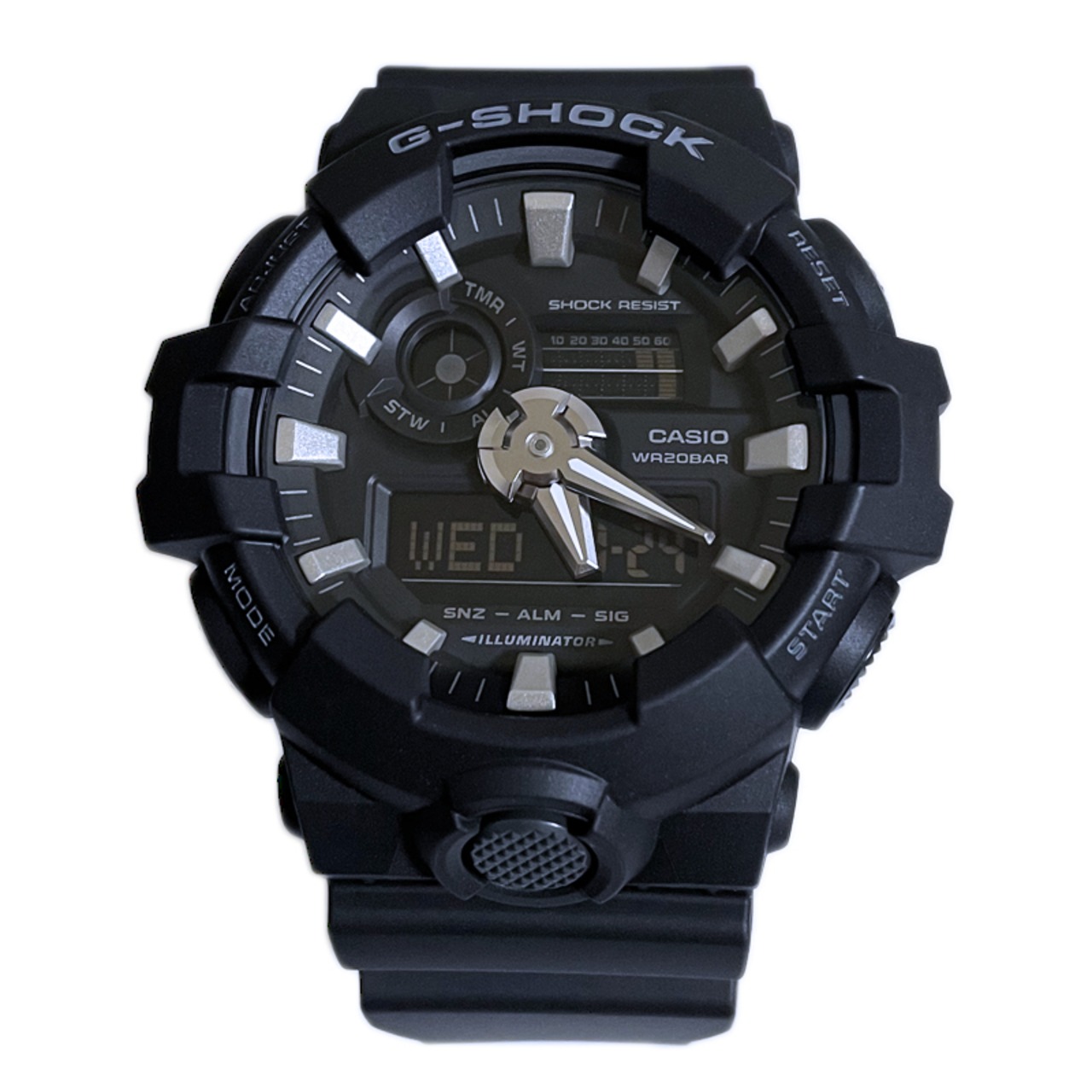 CASIO カシオ G-SHOCK G-ショック アナデジ ダイナミックなスタイリング GA-700-1B ブラック 腕時計 メンズ