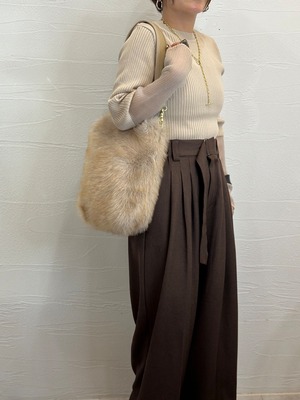 【ATELIER BRUGGE A.W】2way fur bag