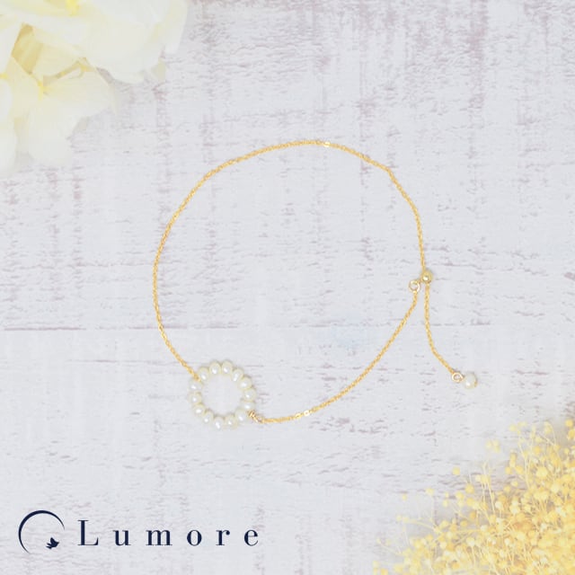 まるパールブレスレット