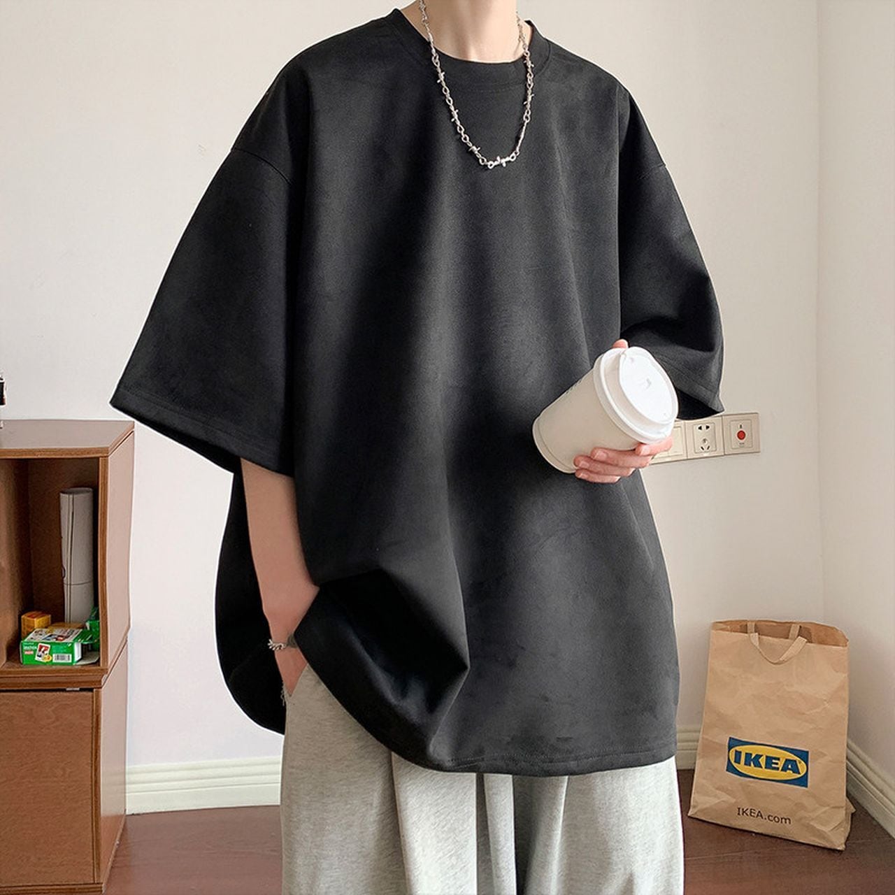 Oversized Solid Heavyweight T-Shirt(MT1577)