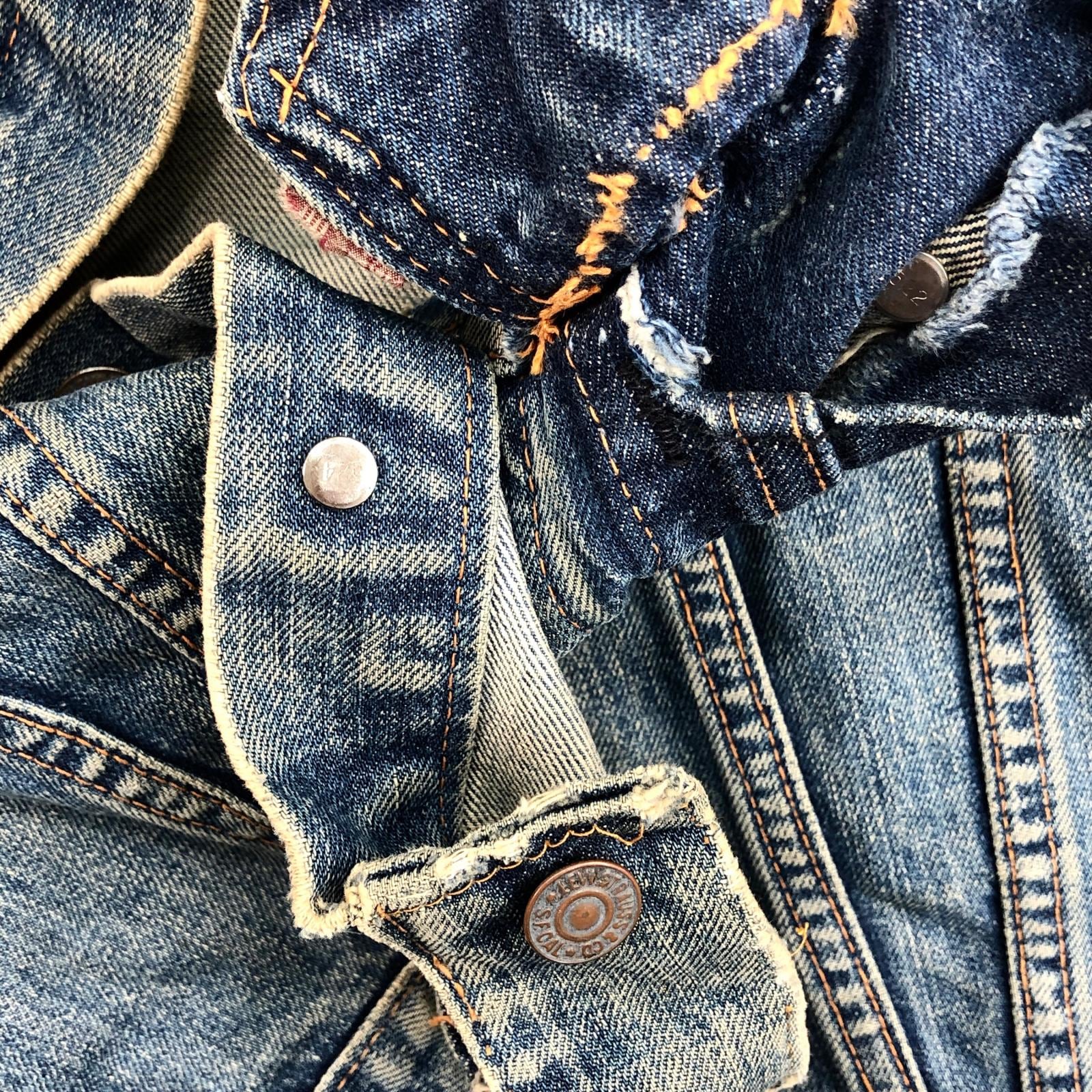 LEVI'S リーバイス 60年代 USA製 70505 4th BIG E 不均等V おそらく