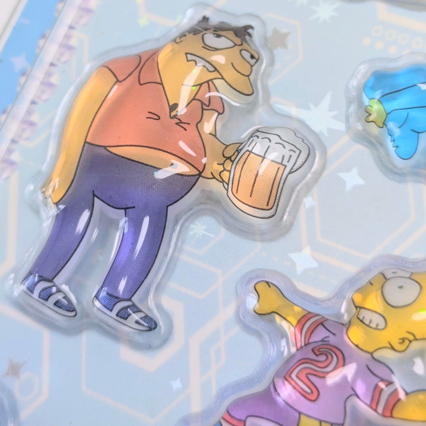 ⚡️Korea exclusive(韓国限定)⚡️【 The Simpsons / シンプソンズ 】3Dクリスタルステッカーver.1 / ぷくぷく?シール / STICKER(ステッカー) / 立体ステッカー 〚アメリカン雑貨 アメトイ〛