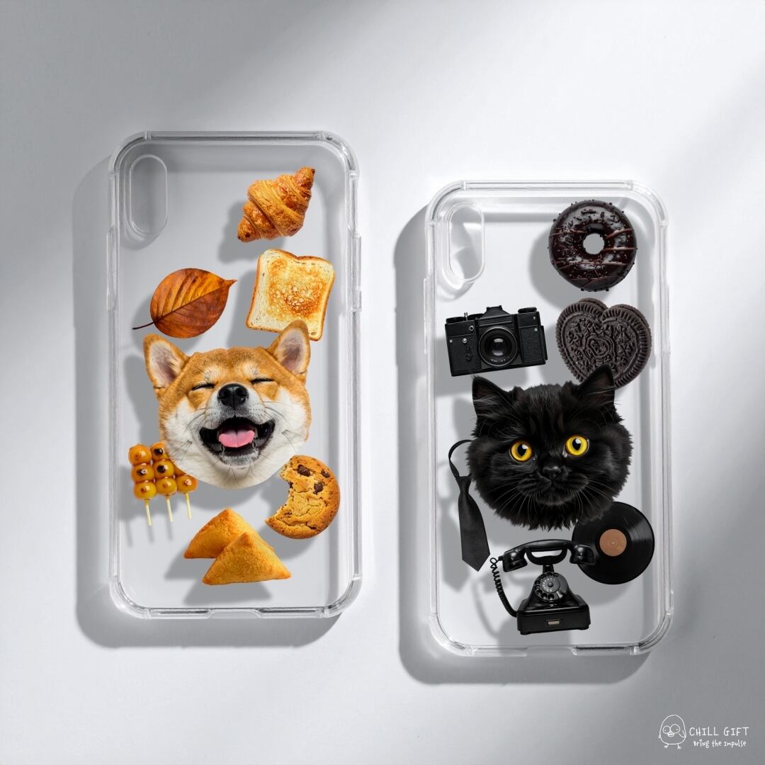 こんがりさんチームorノワールコレクション スマホケース iPhone・Android クリアケース ハードケース ソフトケース ポリカーボネート TPU