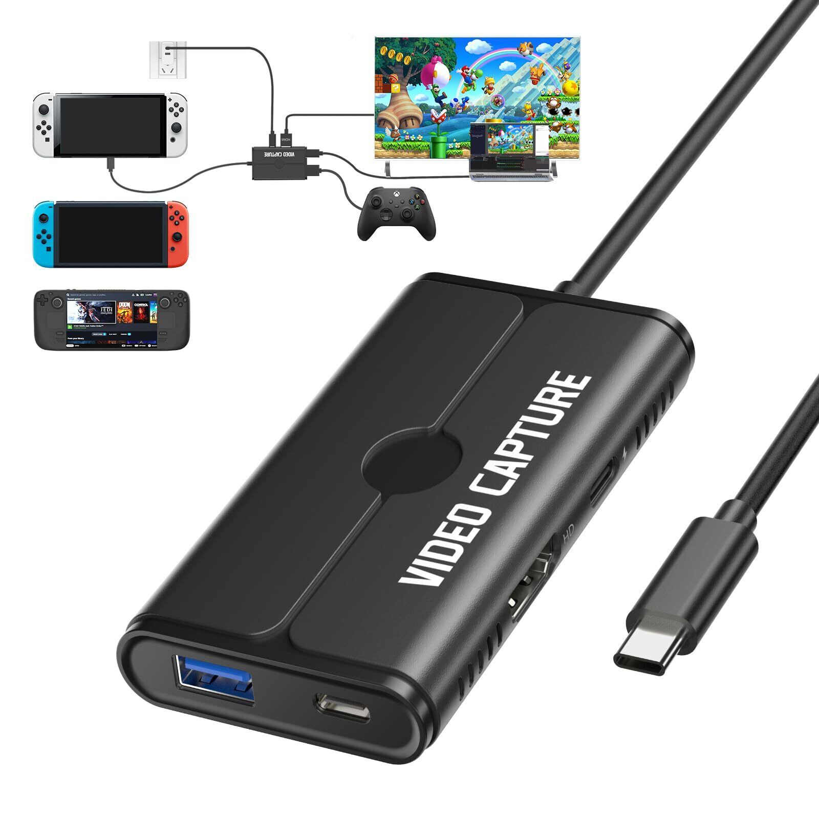 Switch ipad キャプチャー ボード Switch対応 最高4K 30Hz HDMI