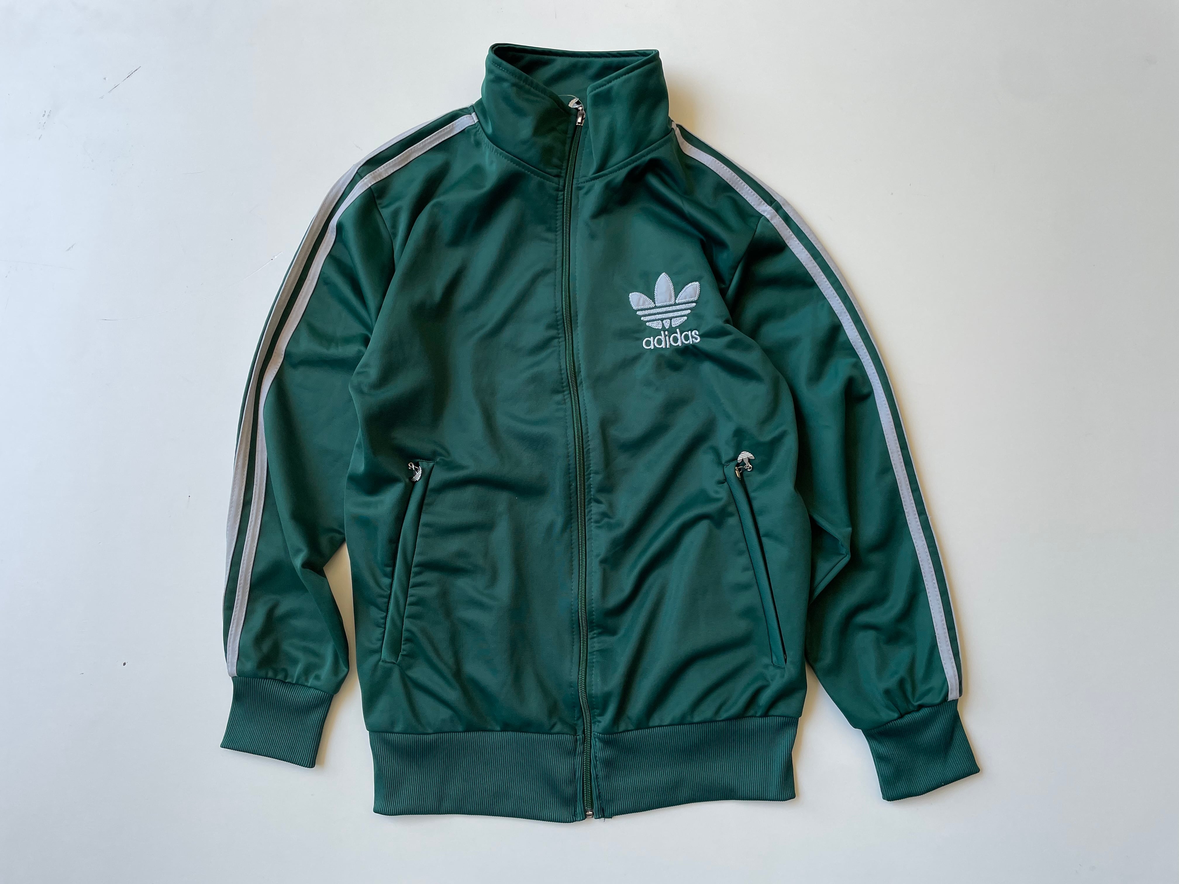 adidas track jacket col Green size M アディダス　トラックジャケット　ジャージ