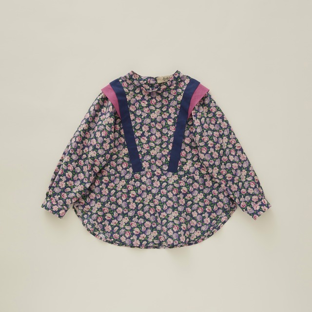 【SALE】 eLfin Folk "Retro flower blouse" 110 130
