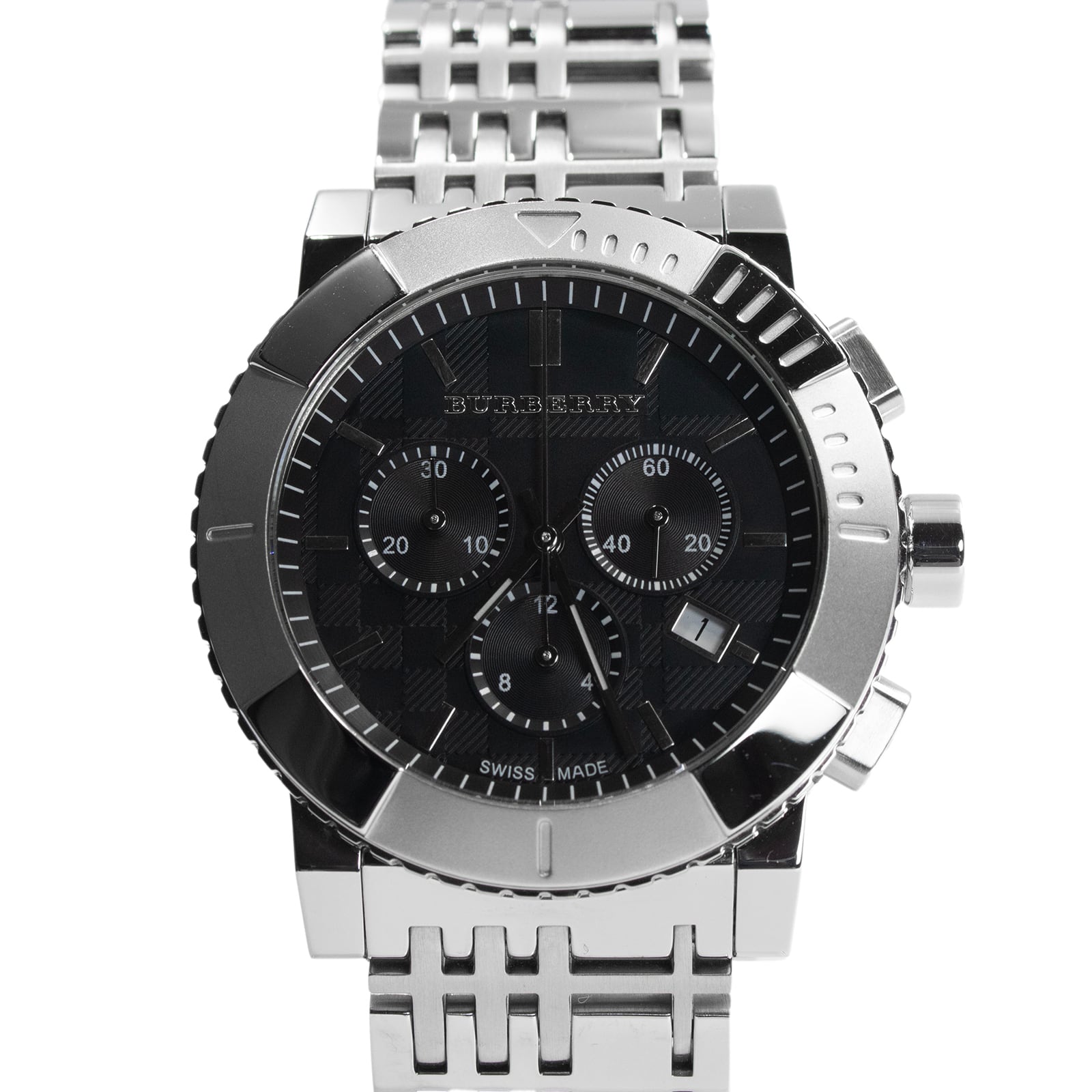 送料無料 バーバリー 腕時計 クォーツ メンズ BU2304 黒 ブラック