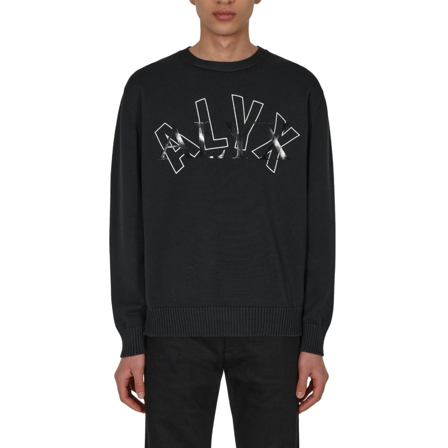 1017 ALYX 9SM】ARCH LOGO CREWNECK SWEATER(BLACK) | AYIN 1017 ALYX 9SM】ARCH LOGO CREWNECK SWEATER(BLACK) | AYIN