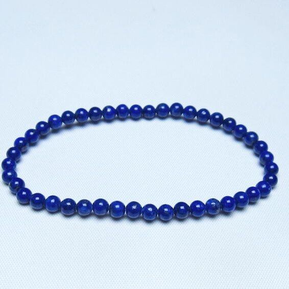 ラピスラズリ ブレスレット 4mm 一点物 メール便可 [M便 1/10] 111-48465
