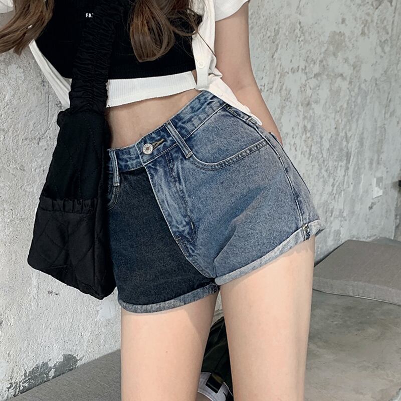 ショーツ ハイウェストウェストサマールーズパンツ 夏物 ブルマー 試着室58632853194