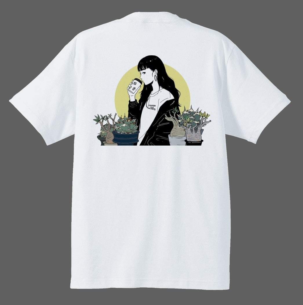 【新着】Coffee & Plants Girl Tee 【ステッカー付き】