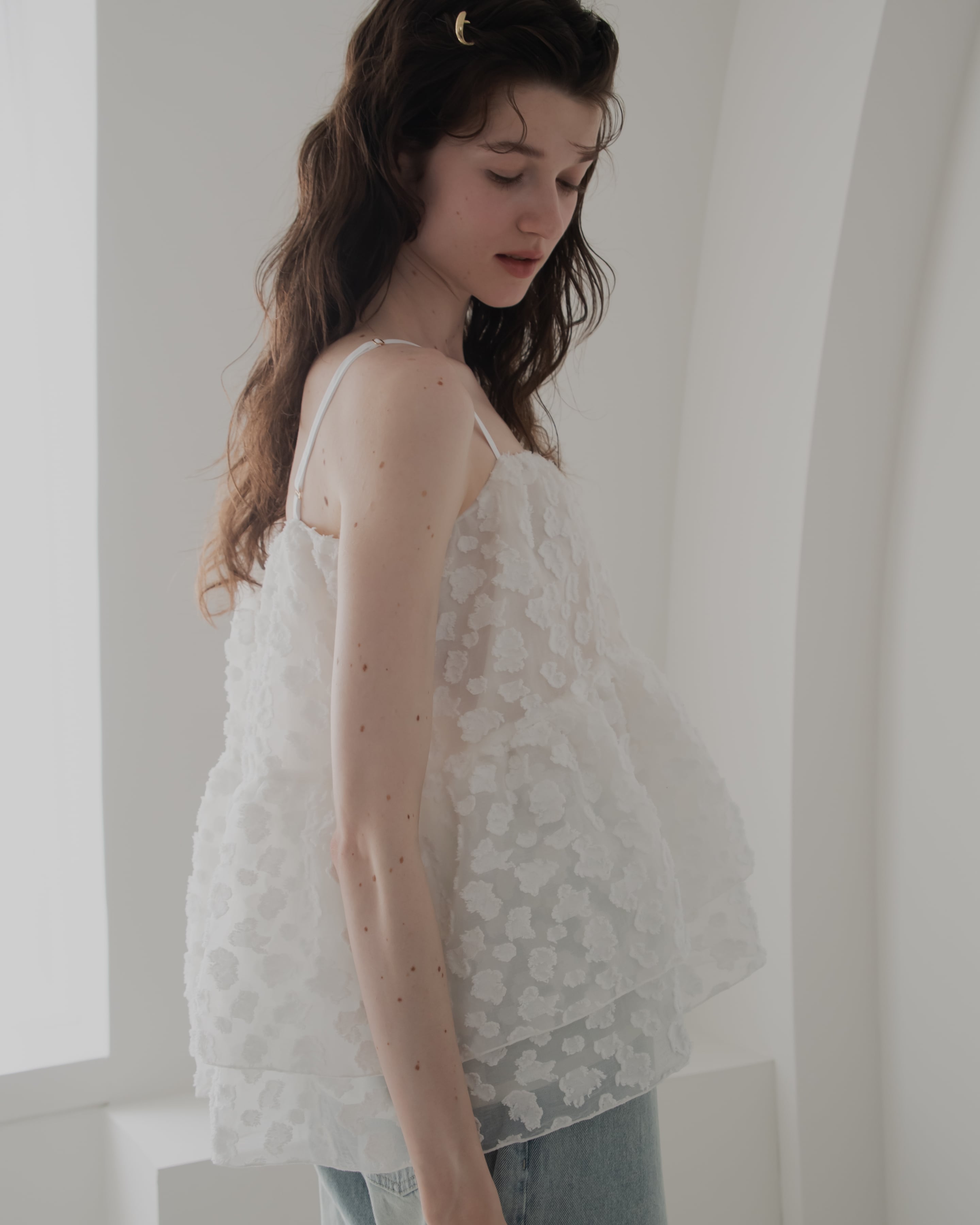 pois ポワ　メローキャミ　mellow cami petal ホワイト mellow cami petal【通常販売】7〜10日営業日 | pois
