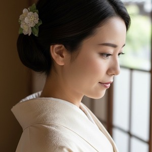 はじまりの桜　髪飾り／ブローチ