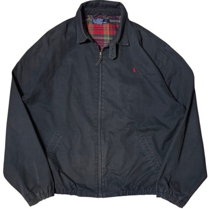 POLO SPORT 90s ダックトラディショナルジャケット 茄子紺 フェード 雰囲気系/鬼フェード】POLO SPORT 90s ダック トラディショナル