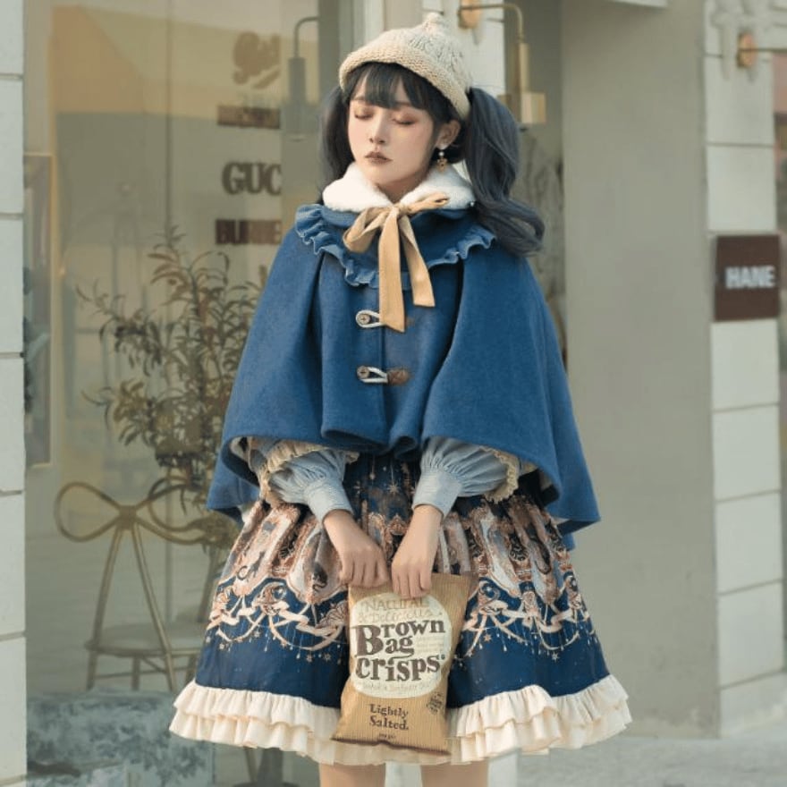 BlackPeaceNow*BPN*ポンポン付ファーケープ*ゴシックロリィタ BlackPeaceNow*BPN*ポンポン付ファーケープ*ゴシックロリィタ 2025年