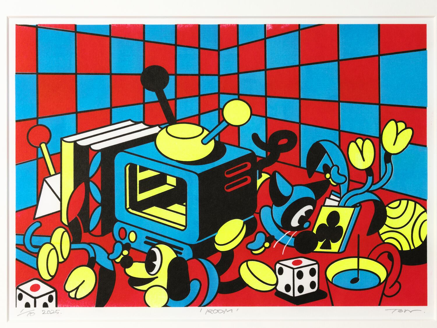 trampoline 複製原画N 「ROOM」 額付き | TOKYO PiXEL. shop & gallery