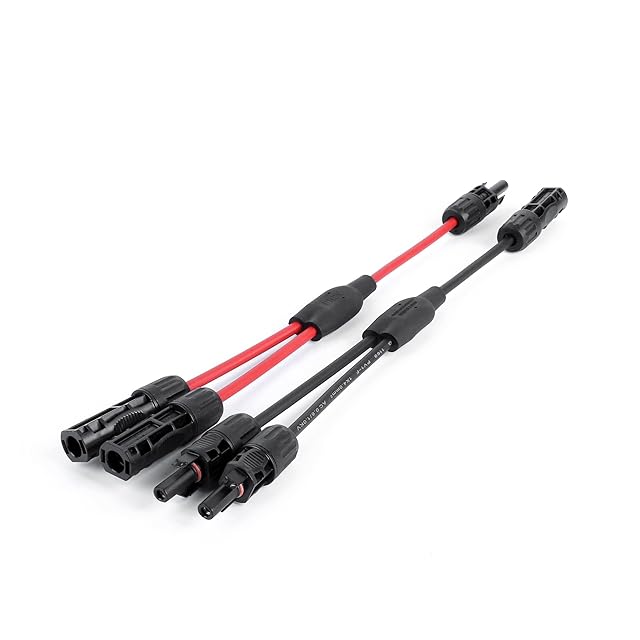 LVYUAN ソーラーケーブル 4sq 11AWG 長さ10m 最大電流約47A 最大電圧