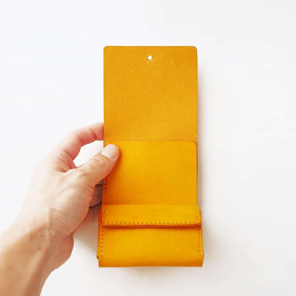 めっちゃ入る 三つ折り財布（ギボシVer）【イエロー】（在庫あり