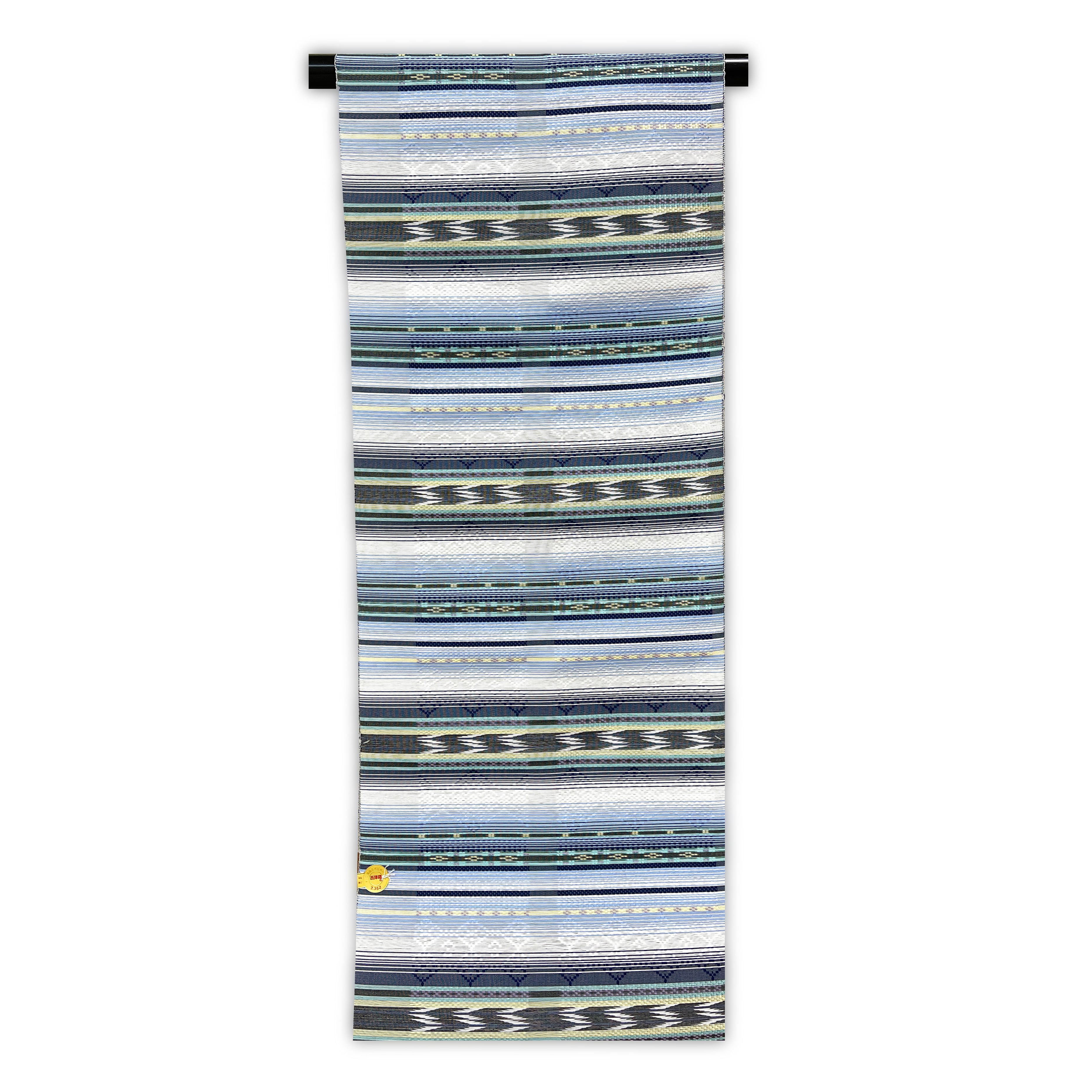 新品　西陣織九寸名古屋帯　花織調【綿芯御仕立付】② 新品 西陣織九寸名古屋帯 花織調【綿芯御仕立付】② ○【ふくい】