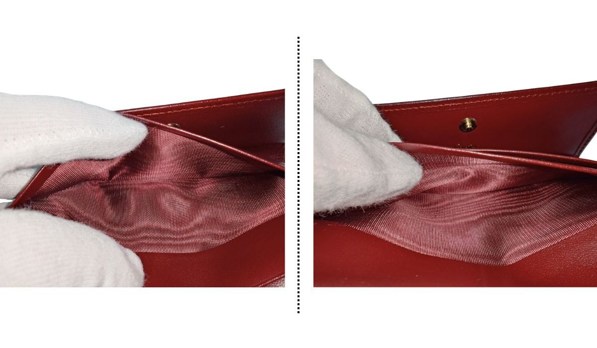 ヴィンテージ Cartier カルティエ マストライン 三つ折り財布 がま口