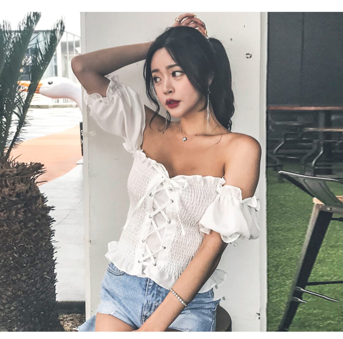 春 夏 レディース トップス かわいい 3色 オフショル セクシー 無地 