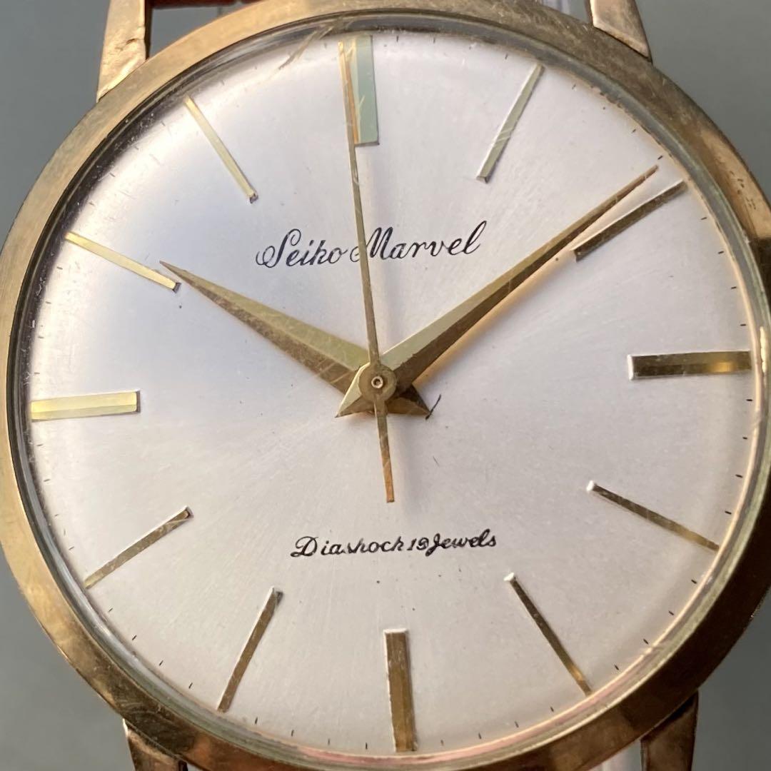 動作良好】セイコー マーベル アンティーク 腕時計 1958年 手巻き 
