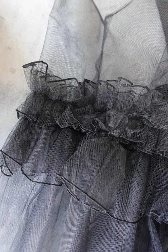 (select)チュールフリルワンピース