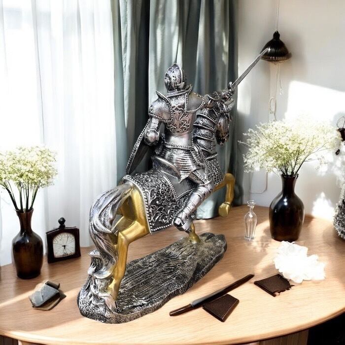 馬上のナイト 騎士 甲冑 鎧 オブジェ 装飾品 インテリア雑貨