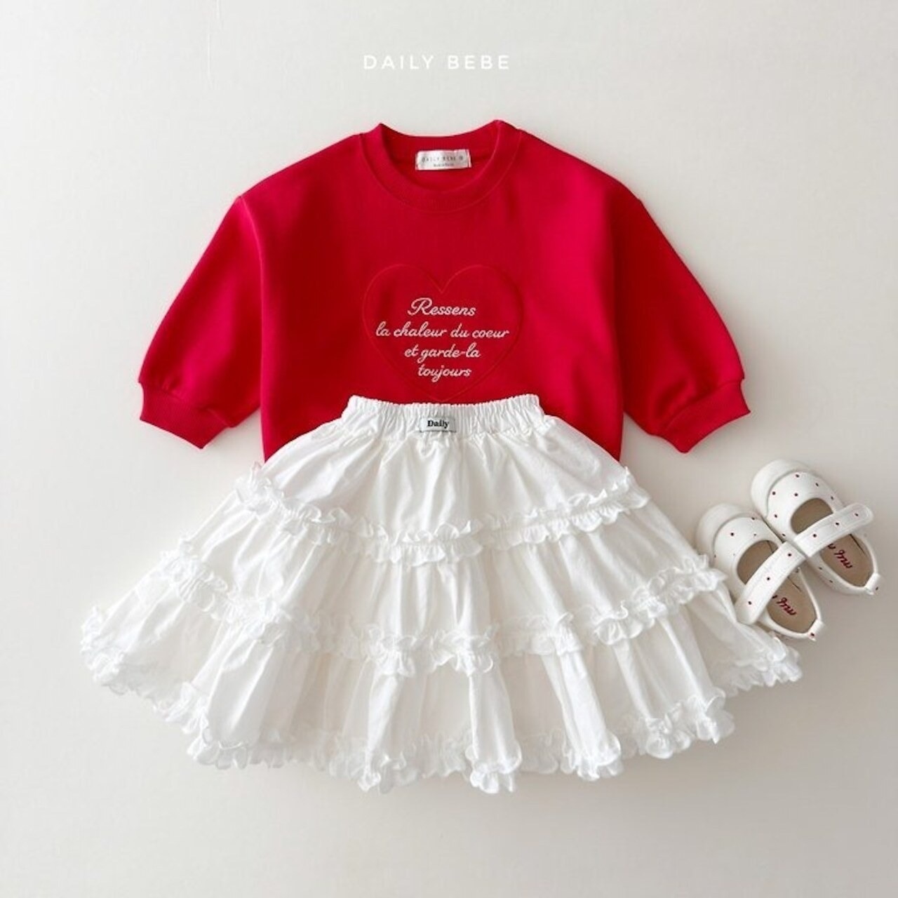 韓国子供服 / 26Autumn / 〖取寄〗DAILYBEBE / ピュアロングスカート / キッズ服 / ジュニア服 / 秋服 *XS~JL*